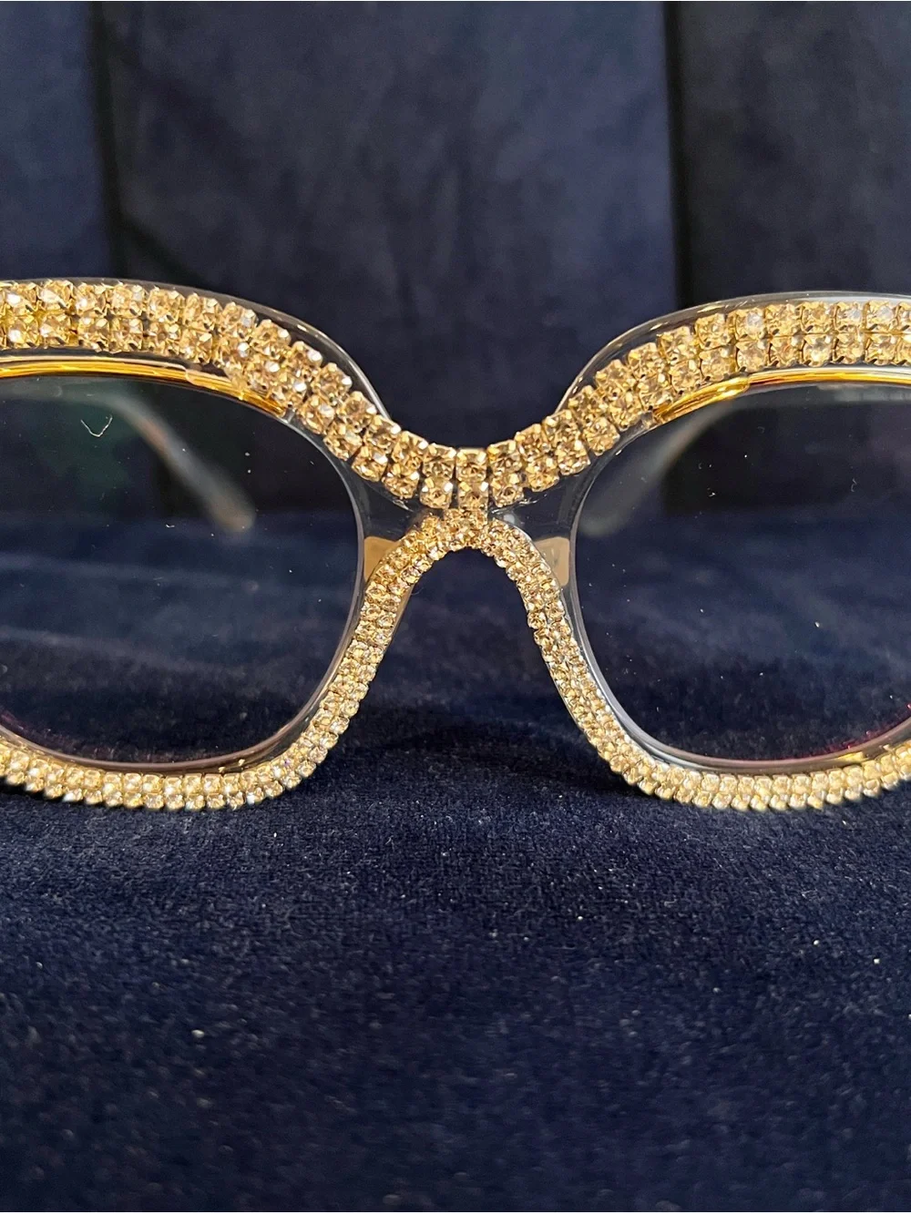Rhinestone Designer Glasses